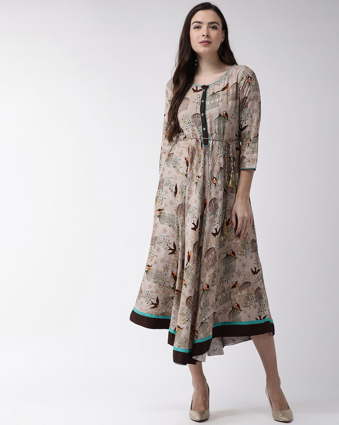 Buy Beige Dresses & Gowns for Women by RANGMAYEE Online | Ajio.com