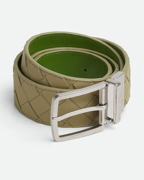 Bottega Veneta Reversible Woven Belt – www.