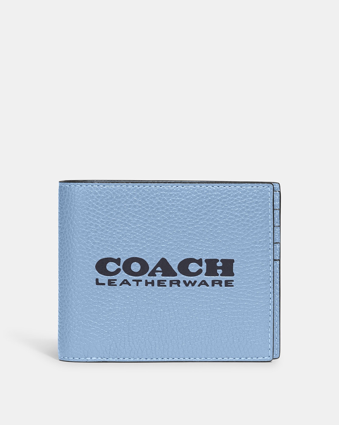 Buy Coach Pebble Leather Zip-Around Wallet | Black Color Women | AJIO LUXE