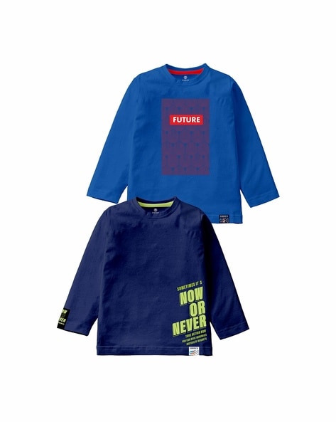 Buy Navy Blue Tshirts for Boys by CODEZ Online