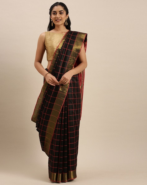 Buy Yellow Sarees for Women by SATRANI Online | Ajio.com