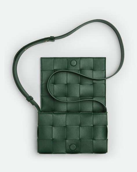 Bottega Veneta Small Cassette Leather Crossbody Bag