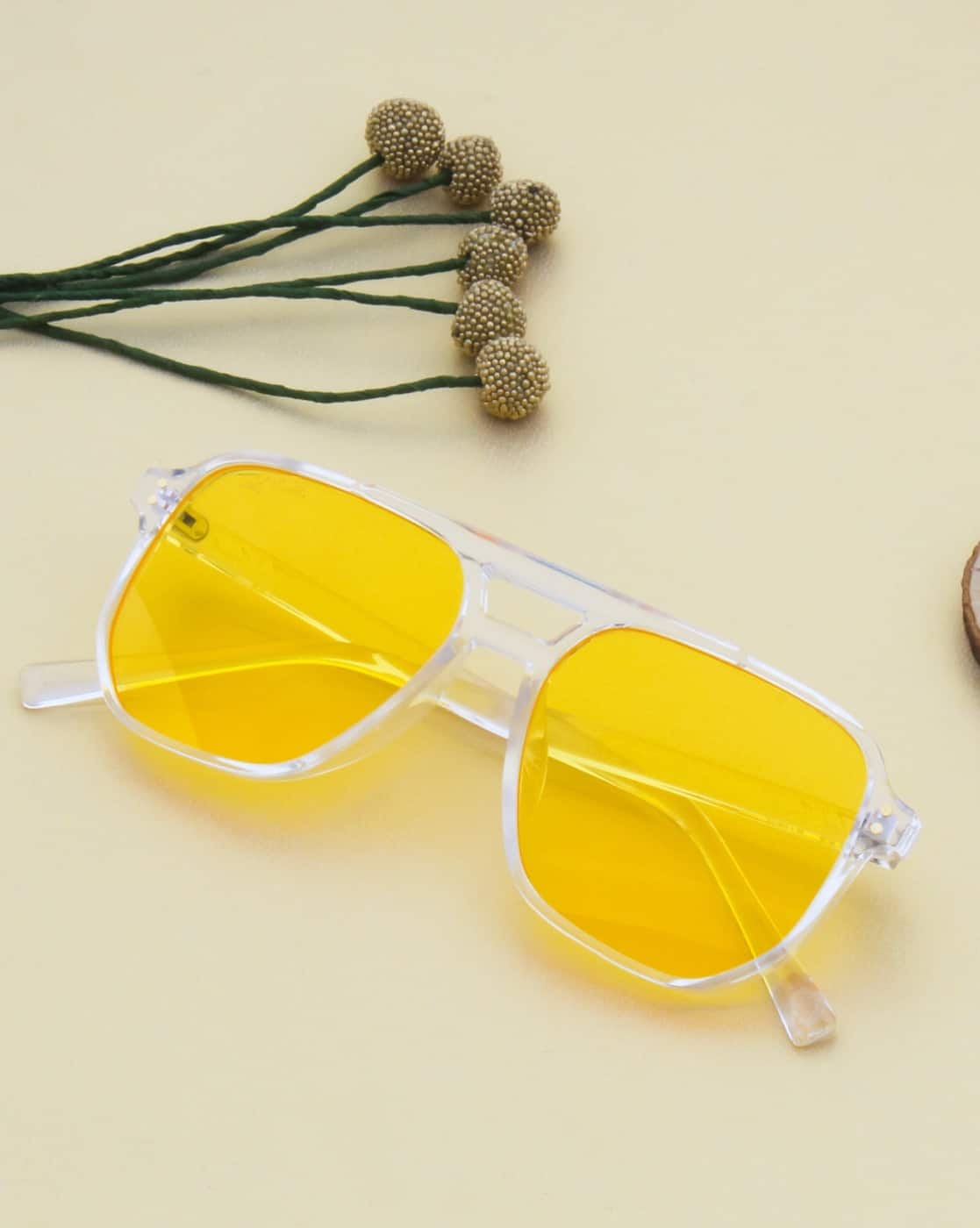Buy Yellow Sunglasses for Men by Ted Smith Online | Ajio.com