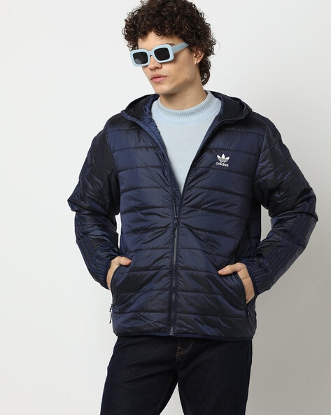 breng de actie tabak noodsituatie Buy Navy Blue Jackets & Coats for Men by Adidas Originals Online | Ajio.com