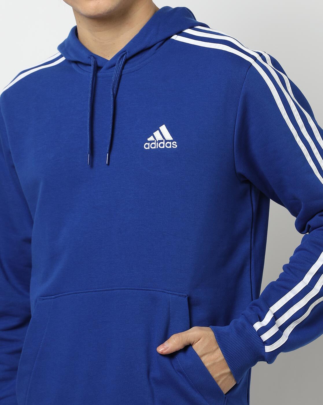 Mens adidas cheap blue hoodie