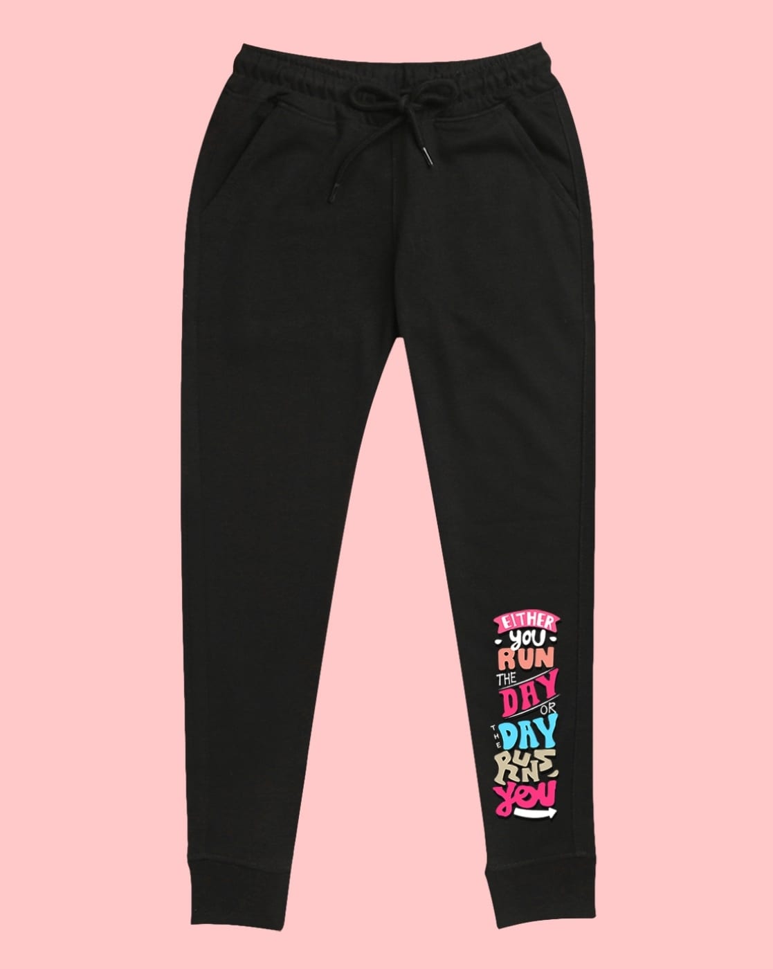 Buy Black Track Pants for Girls by Nusyl Online