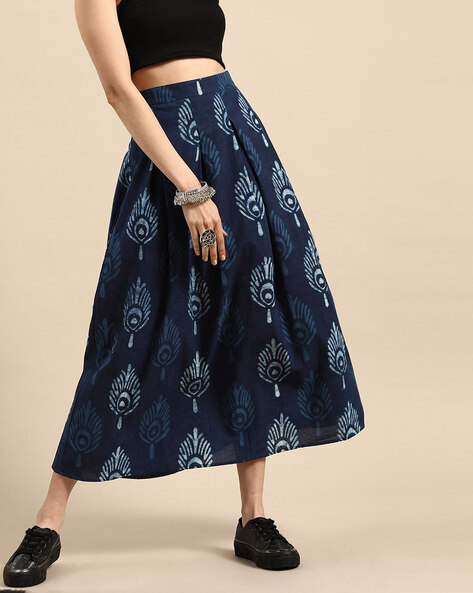 Discover 119+ cotton midi skirt