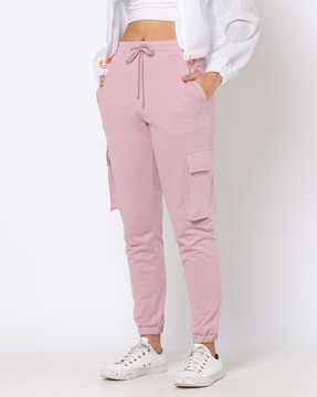 Cotton Light Pink Ladies Plain Cargo Pant at Rs 250/piece in Mumbai