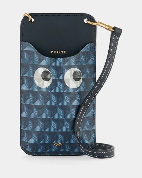ANYA HINDMARCH Whale Small Recycled-Felt Tote Bag in Navy | Endource
