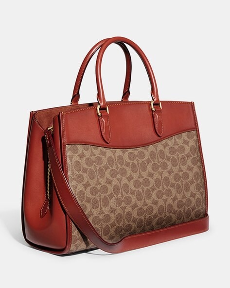 Coach brooke carryall on sale in signature leather