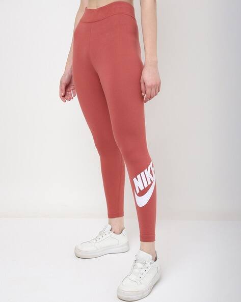 red nike leggins