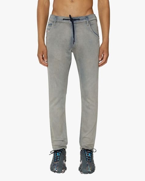 KROOLEY Tapered Fit Regular Waist Washed JoggJeans