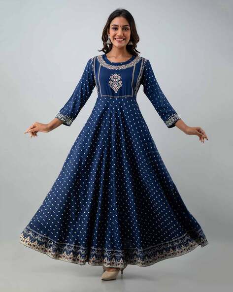 Glamwiz Multithreaded Anarkali Gown – Glamwiz India