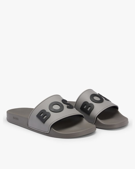 Hugo boss best sale gold slides