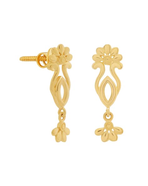Buy Yellow Gold Earrings for Women by Whp Jewellers Online