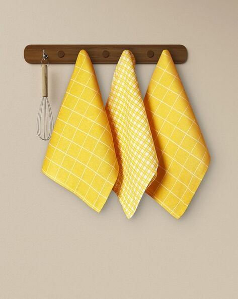 Yellow kitchen deals towel sets