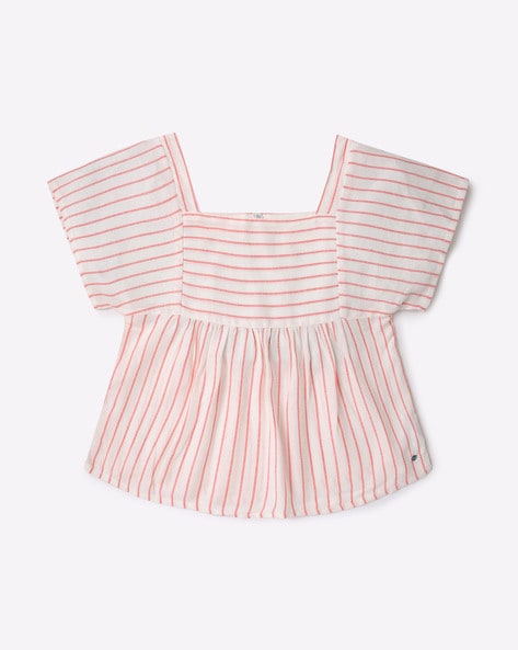 Lee Cooper Striped Square-Neck Top