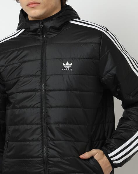 CRONOS Padded hooded jacket【BLACK】 Buy Black Jackets & Coats for Men by Adidas Originals Online