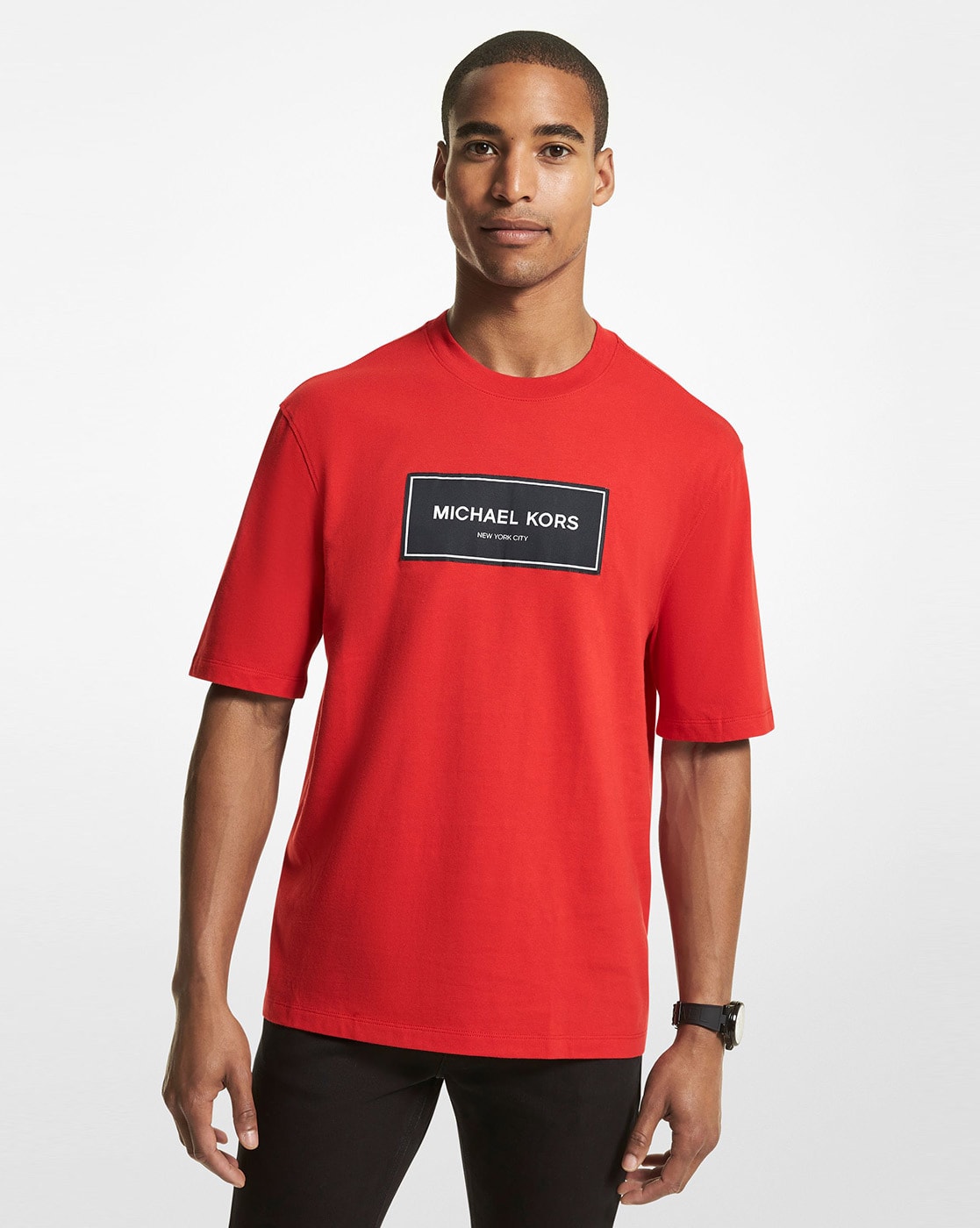 Michael kors red store shirt