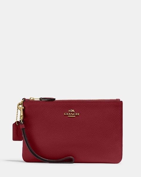 Maroon 2024 coach wristlet