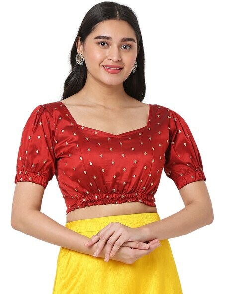 Buy Maroon Blouses for Women by SALWAR STUDIO Online