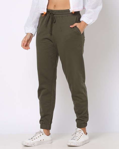 Buy Olive Green Trousers & Pants for Women by Fable Street Online | Ajio.com