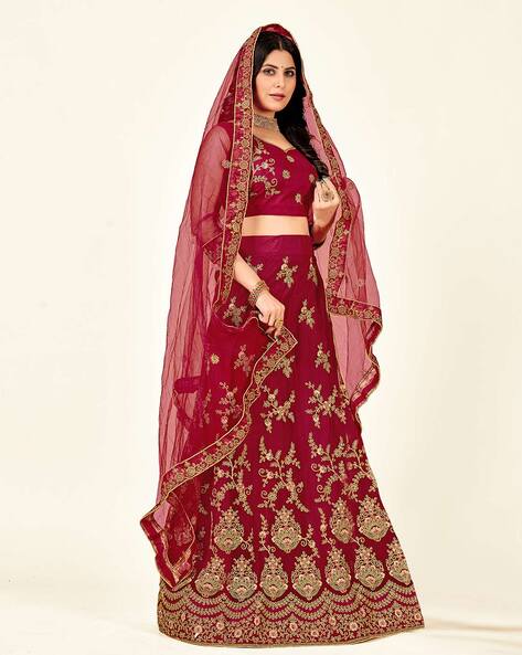 RichNPearl Embroidered Semi Stitched Lehenga Choli - Buy RichNPearl  Embroidered Semi Stitched Lehenga Choli Online at Best Prices in India |  Flipkart.com