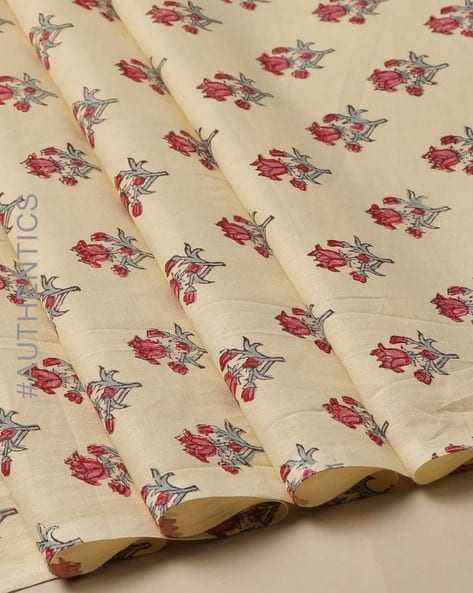 Buy White Dress Material for Women by Indie Picks Online - Main Image