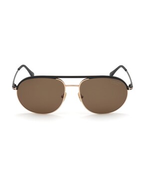 Buy Tom Ford FT0772 61 02H Full-Rim Aviator Sunglasses | Brown Color Men |  AJIO LUXE