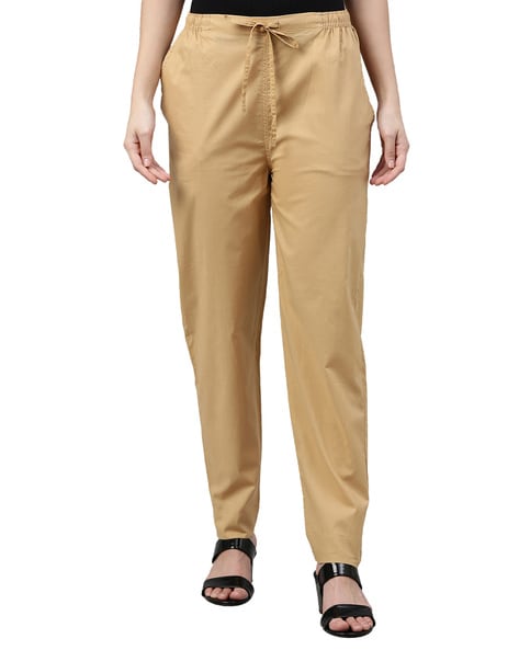 Trendy Cotton Olive Green Trouser – Sujatra