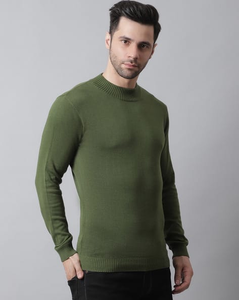 Buy Olive Green Sweatshirt u0026 Hoodies for Men by STYLE QUOTIENT Online |  Ajio.com
