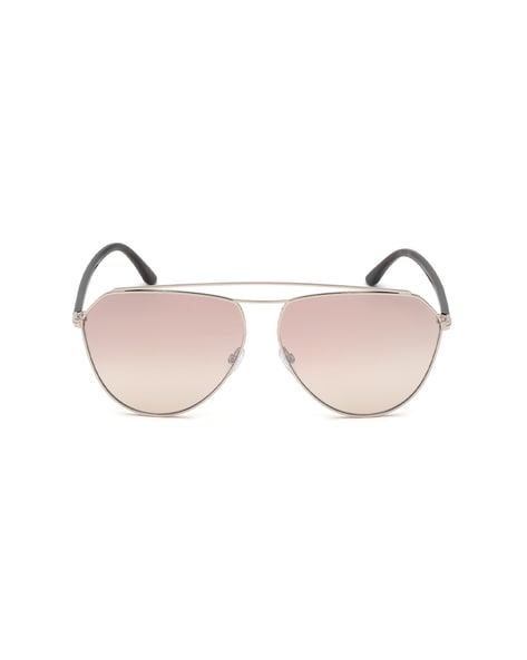 Buy Tom Ford Aviator Sunglasses with Top Bar | Pink Color Women | AJIO LUXE