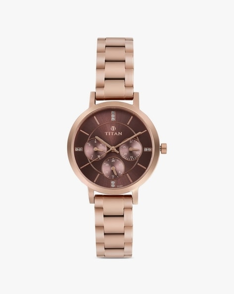 Titan rose gold watch hot sale