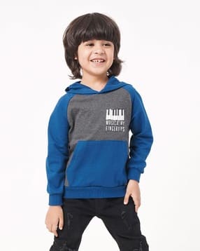 ed-a-mamma Sustainable Colourblock Hoodie with Kangaroo Pocket-picture-51