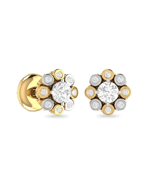 Estate Buccellati 18K Two-Tone Gold Openwork Diamond Earrings – Tenenbaum  Jewelers