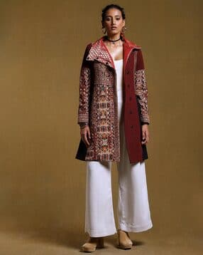 Printed Jacket with Slip Pockets