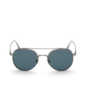 Buy Tom Ford FT0826 54 12V Round Sunglasses | Blue Color Men | AJIO LUXE