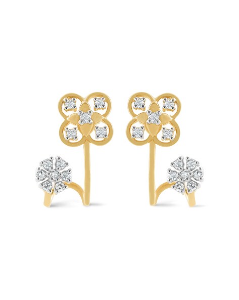 Buy Rose Gold Earrings for Women by Reliance Jewels Online | Ajio.com