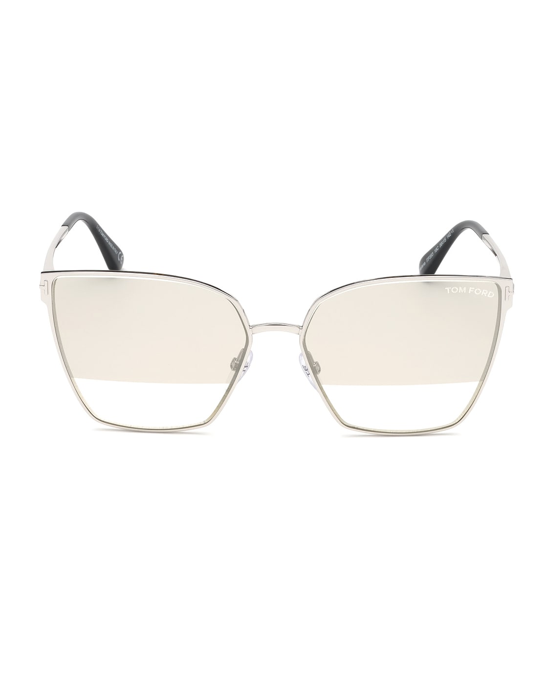 Buy Tom Ford Square Shaped Sunglasses | Silver Color Women | AJIO LUXE