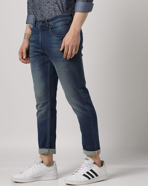 Lightly Washed Skinny Fit Jeans