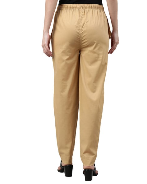 Buy Mustard Pants for Women by GO COLORS Online | Ajio.com