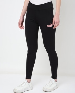 Brand Print Ankle-Length Leggings