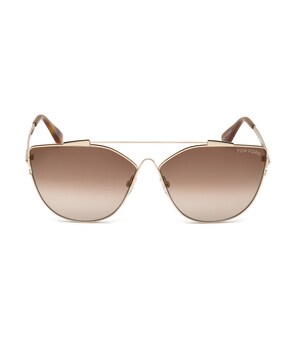 Buy Tom Ford Solid Cat-eye Sunglasses | Gold Color Women | AJIO LUXE