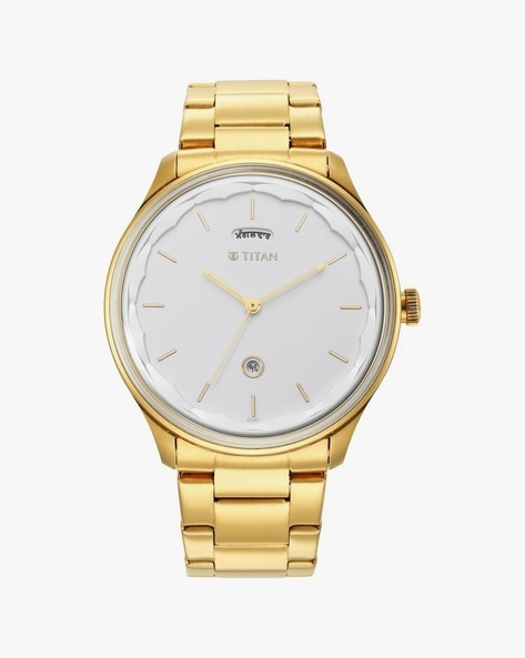 Gold titan watch outlet price