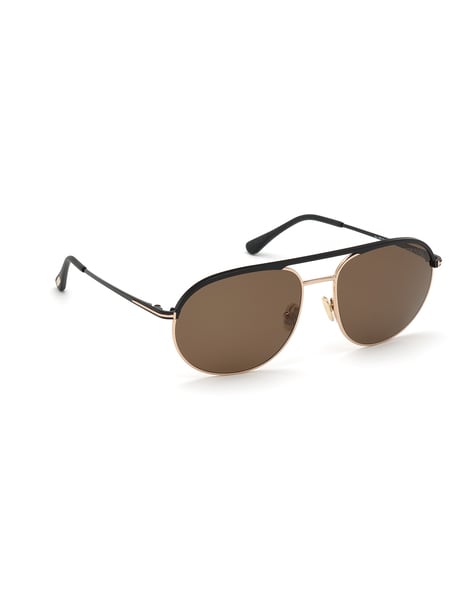 Buy Tom Ford FT0772 61 02H Full-Rim Aviator Sunglasses | Brown Color Men |  AJIO LUXE