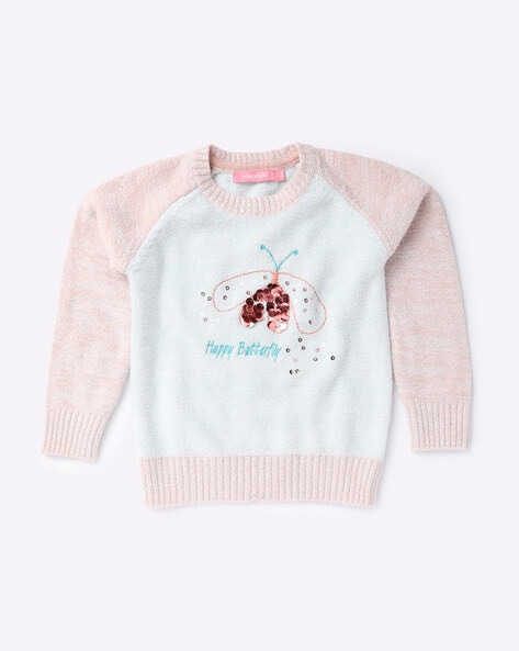 Wingsfield Knitted Sweater with Embellishments