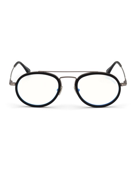 Buy Tom Ford Full-rim Oval Sunglasses | Black Color Men | AJIO LUXE
