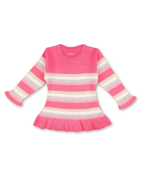 Kids Girls Sweater Dress - VecFashion