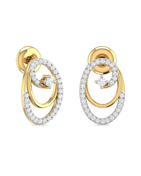 Yellow Color Stone Dual Tone Oxidised Silver Earrings Manufacturer Supplier  from Ahmedabad India