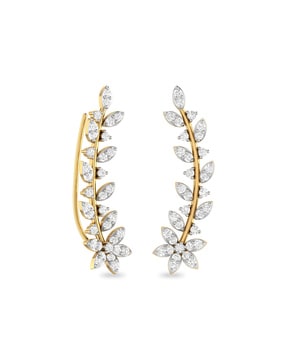 Color Blossom Earrings, Yellow Gold, White Gold And PavÃ© Diamond - Jewelry  - Categories